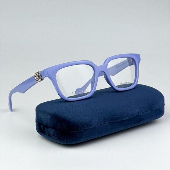 NEW Gucci GG1536O 008 Violet Women Square Eyeglasses GG 1536O - Picture 2 of 10